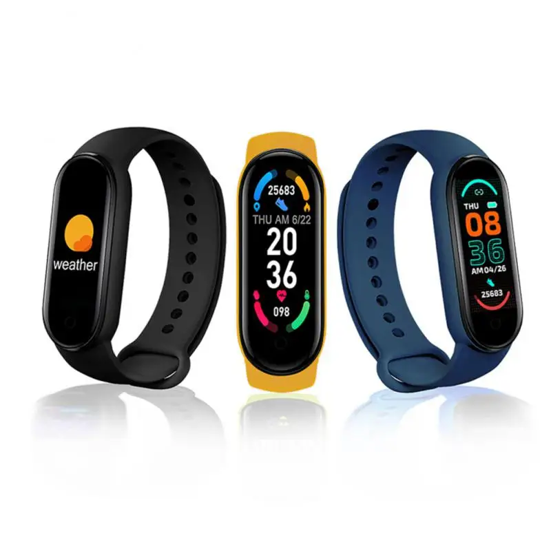 

M6 Smart Fitness Tracker Bracelet Watch HeartRate BP Monitor Waterproof Pedometers Smart Bracelet Heart Rate Fitness Wristband