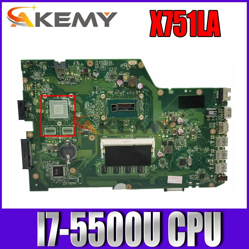 

X751LA тестовая фотография для ASUS X751LD X751LA X751LAB X751L X751 ноутбук I7-5500U CPU 100% хорошо работает