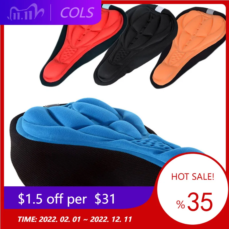 

4Colors Soft bike seat Bicycle Cushion Pad Sponge seat covers Outdoor Bike Sports Thick Cycling Saddle Cover protector accessori