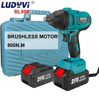 real 800n m cordless impact wrench brushless motor 21v 4 0ah lithium battery rechargeable electric wrench 6000ipm impact driver