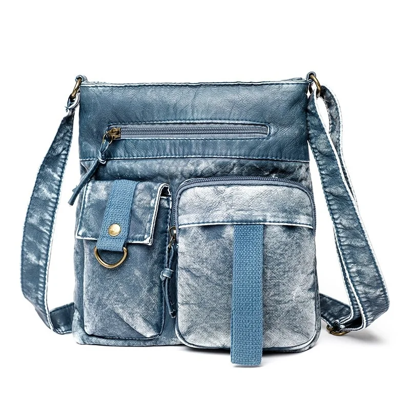 

Casual Fashion Women Messenger Bag Vintage Women's Cosmetic Shoulder Bags Buckle PU Leather Crossbody Bag For Women Famous Brand