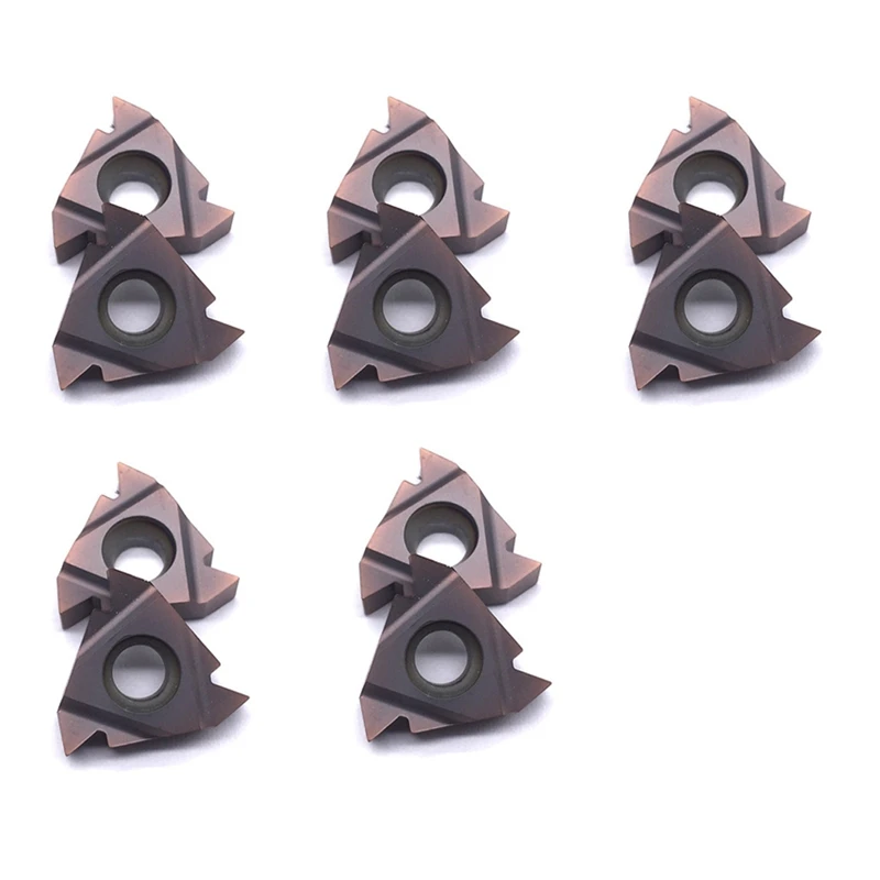 

10Pcs AG60 VP15TF Carbide Blade CNC Lathe Milling Cutter Turning Blade Machine Tool Attachment AG60 VP15TF