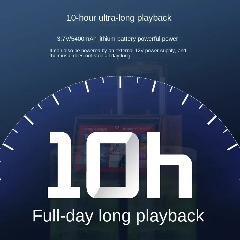 Беспроводной квадратный танцевальный Bluetooth-динамик для улицы K-трек видео