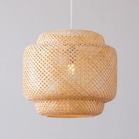 chinese style pendant light handmake bamboo hanging lamps for dining room living room decor restaurant loft luminaire hanglamp
