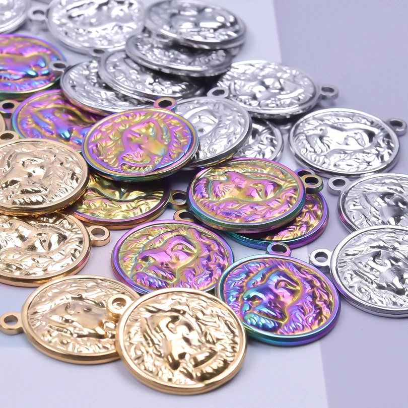 

9 шт./партия, подвески в виде головы льва