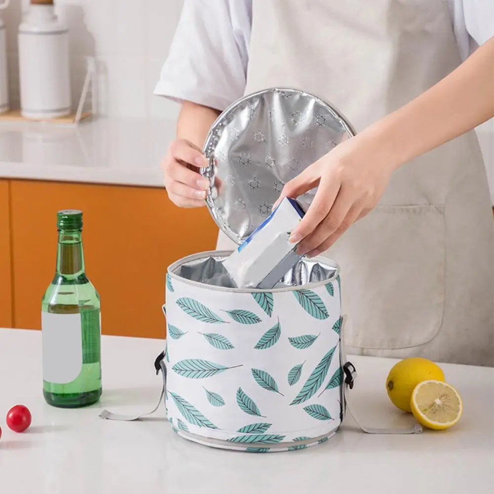 

Useful Lunch Bag Water-proof Tear Resistant Wide Open Smooth Surface Food Delivery Bag