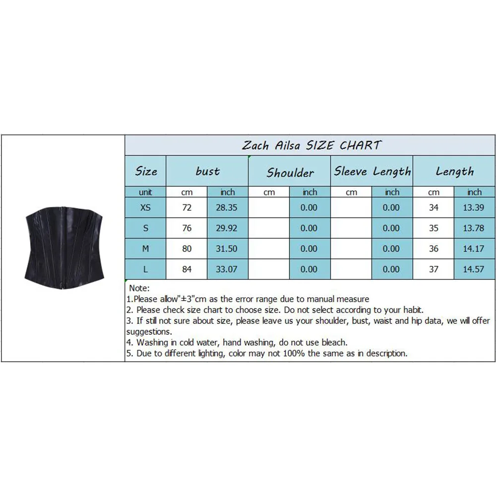 Fall new fashion women sexy versatile black straight collar off-the-shoulder design imitation leather corset top
