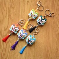 creative lion dance doll keychain pendant festive festival chinese lion dance auspicious backpack pendant key ring gift