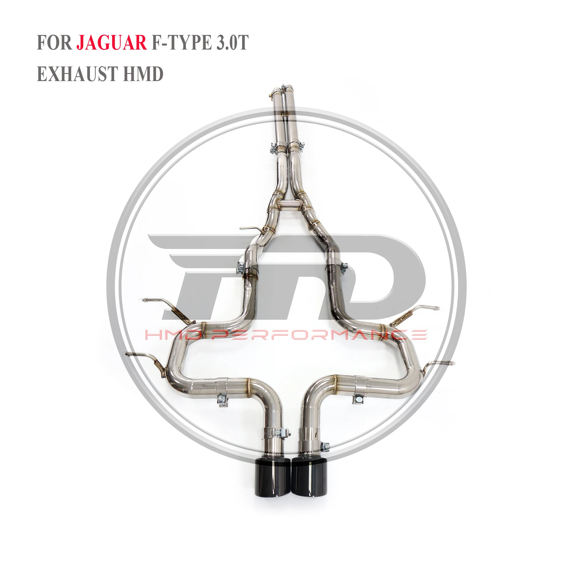 

HMD Stainless Steel Exhaust System Performance Catback for Jaguar F-type 3.0T Delete Muffler And Valve Straingt Pipe