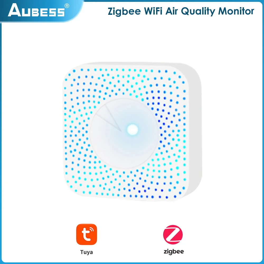 

Умная система контроля качества воздуха Tuya Smart Air Housekeeper с Zigbee Gateway Mini 6 в 1, автоматический детектор сигнализации Zigbee