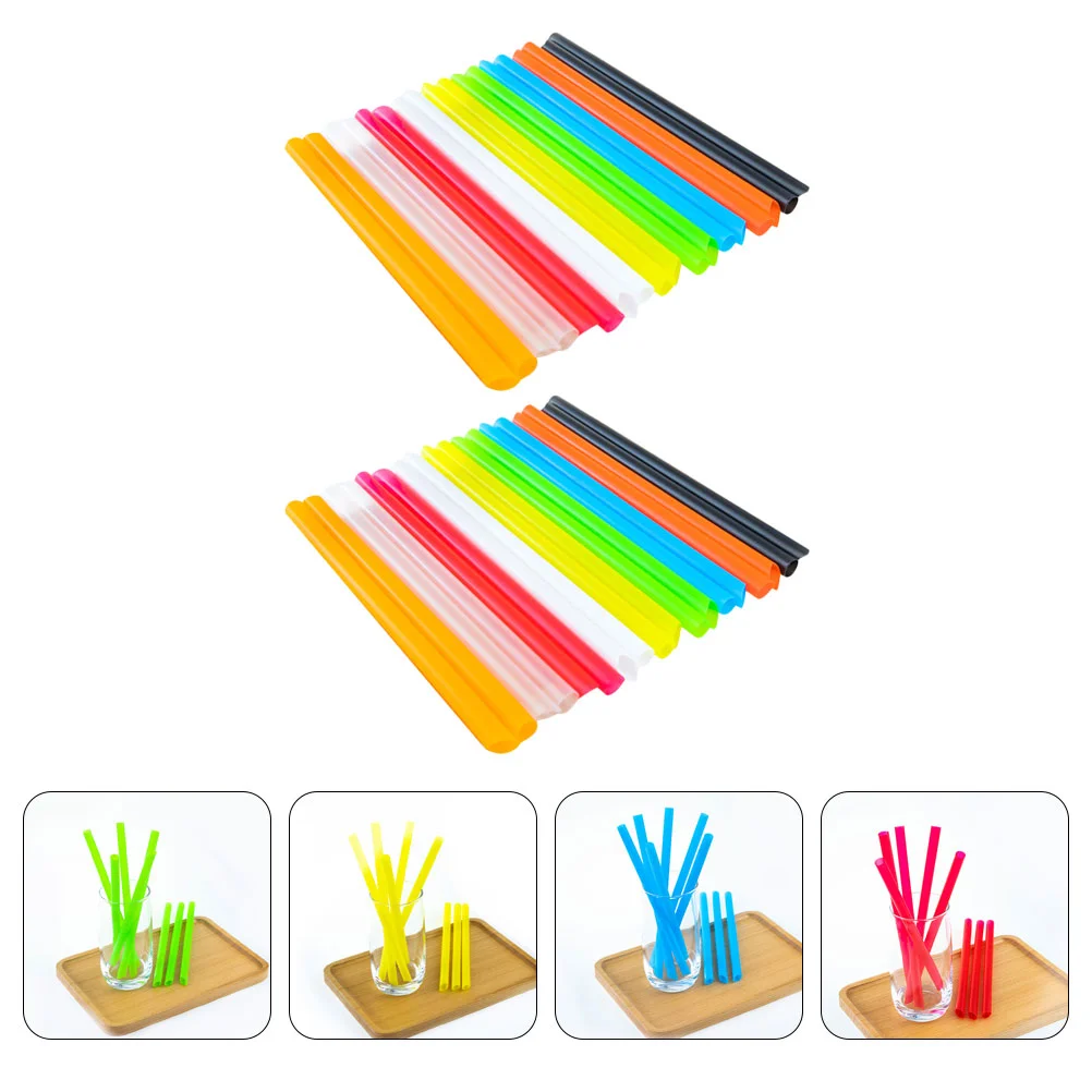 

300pcs Drinking Long Thick Straws for Hot or Cold Drinking Straight Straws for Tumblers Tea Cups Party Favor Gifts