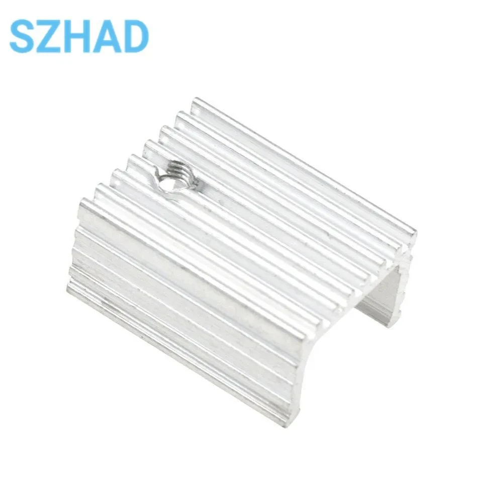 10 шт. Радиатор кулер радиатор 15x10x2 0 мм Высокое качество Серебряный 220 транзистор