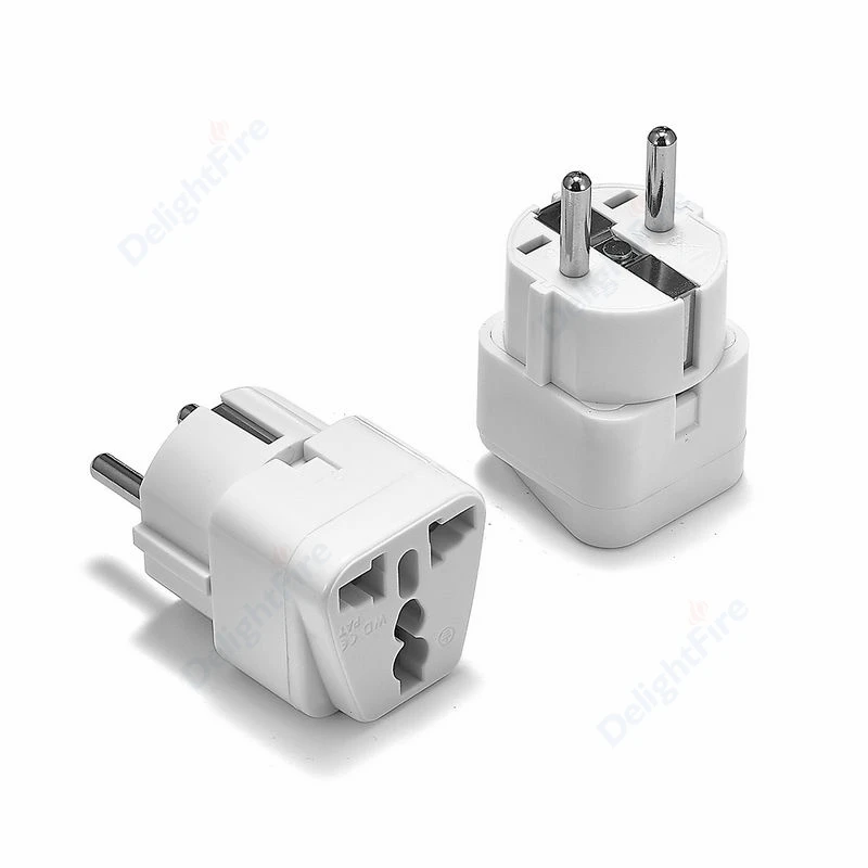 Us To Eu Plug Adapter Euro Spain Korea Travel Adapters Power Adapter Electric Socket Euro Socket Adapter
