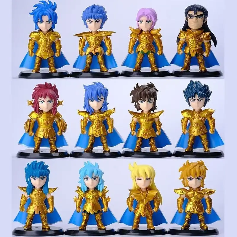 Фото Слепая коробка Saint Seiya, случайная фигурка Золотого Святого из ПВХ, классическая статуэтка персонажа аниме, коллекционный подарок-сюрприз для фанатов аниме. №3