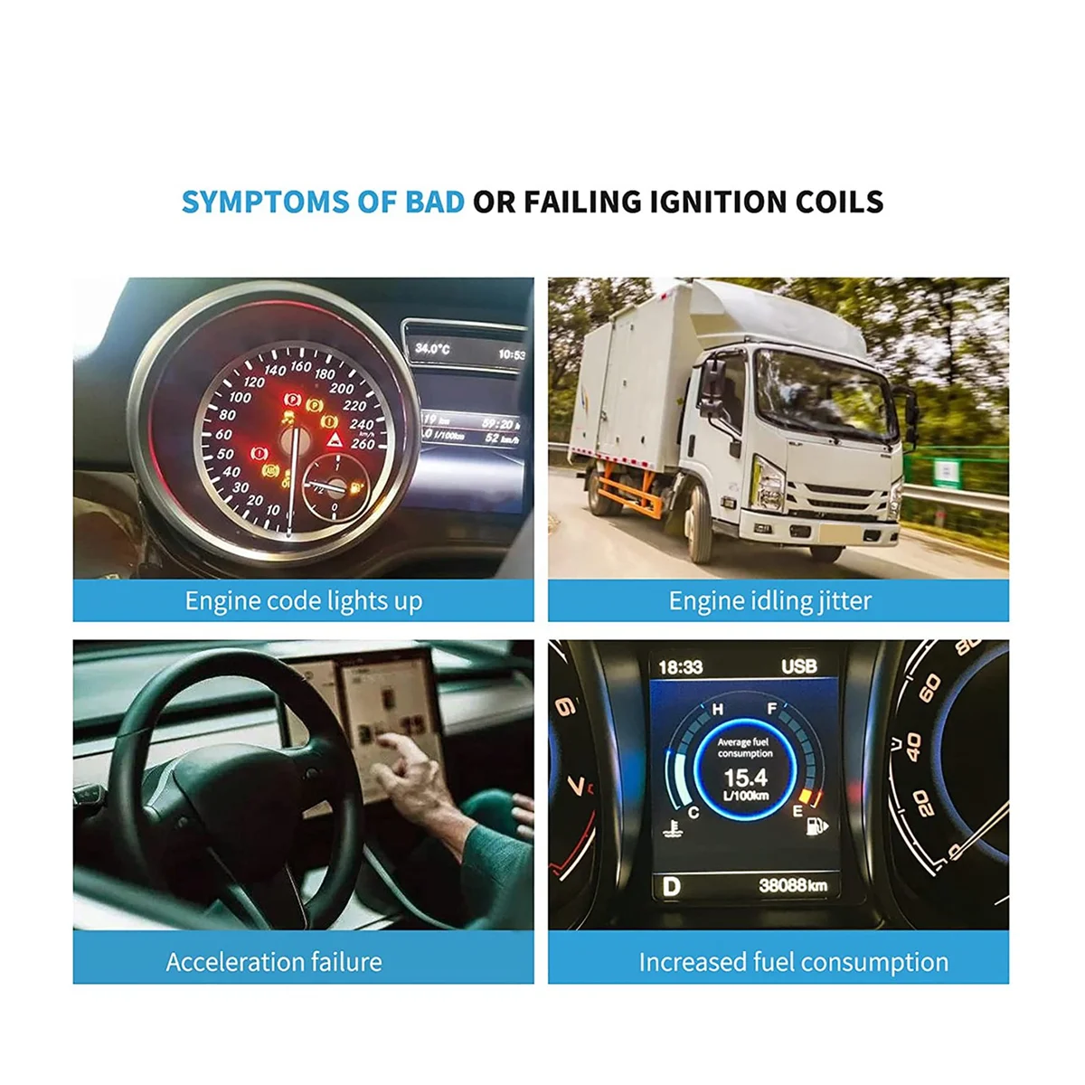 Катушка зажигания 12570616 Высоковольтная для Cadillac Camaro л UF413