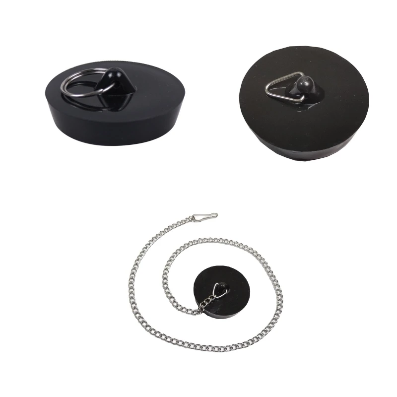 

Silicone Bathtub Stopper Leakage-proof Drain Cover Sink Hair Stopper Tub Flat Plug Stopper Bathroom Accessories Q81C