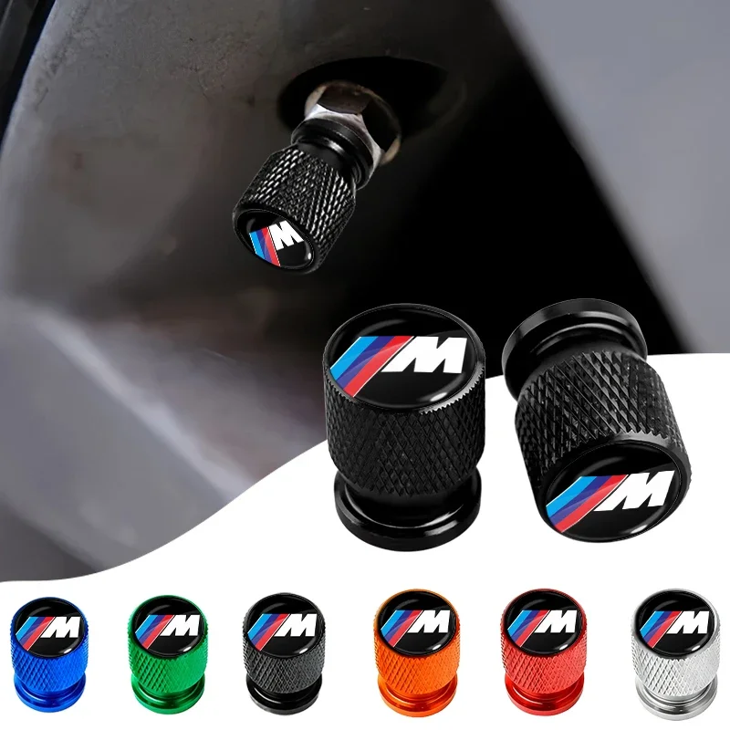 Фото Комплект из 4 колпачков для ниппелей автомобильных шин BMW M8 M7 M6 M5 M4 M3 M2 M1 F30 F10 F15 E30 E46 E90 E60, для 3, 5, 7 серий №1
