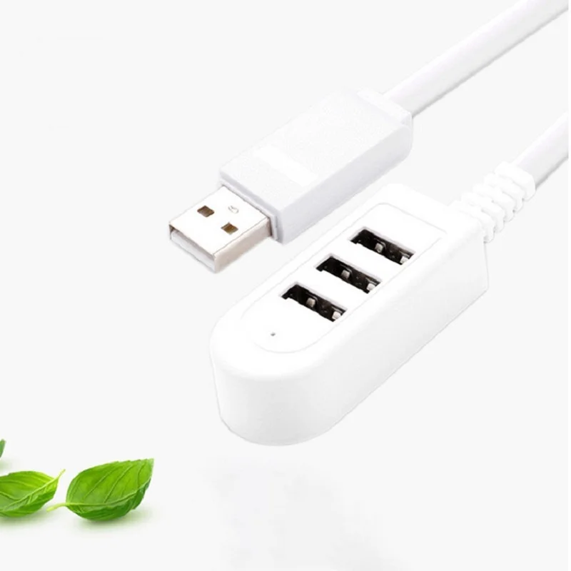 

3 In 1 Usb Hub 3Usb Multi-Function 3A Charger Converter Extension Line Expansion Multi-Port Hub Splitter For Pc Computer Laptop