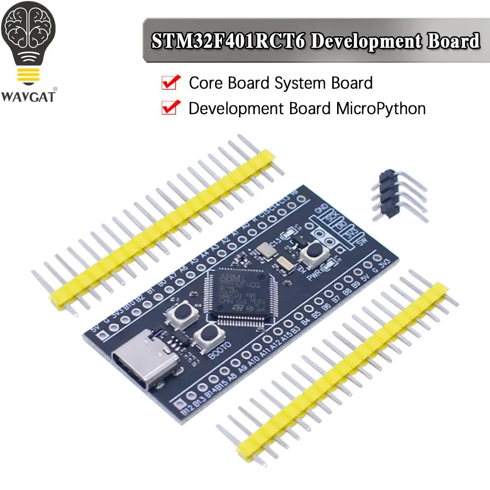 Минимальная макетная плата системы STM32F401RCT6, STM32, модуль макетной платы ARM Core, порт Type-C