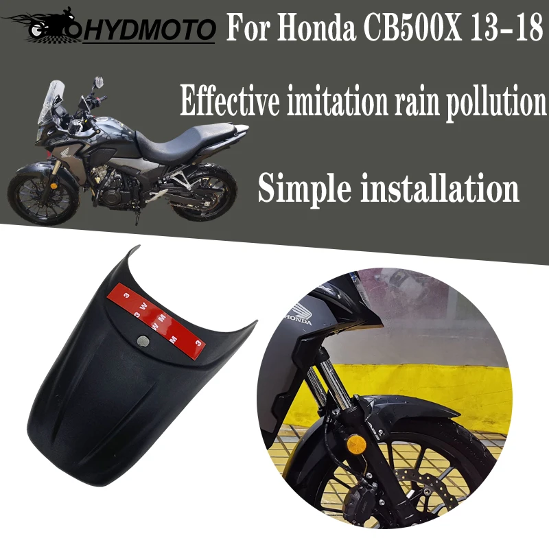 Black Plastic Motorcycle Rear Fender Splash Guards for Honda CB500X 2013-2018 Moto Mudguard Motorbike Wheel Guard