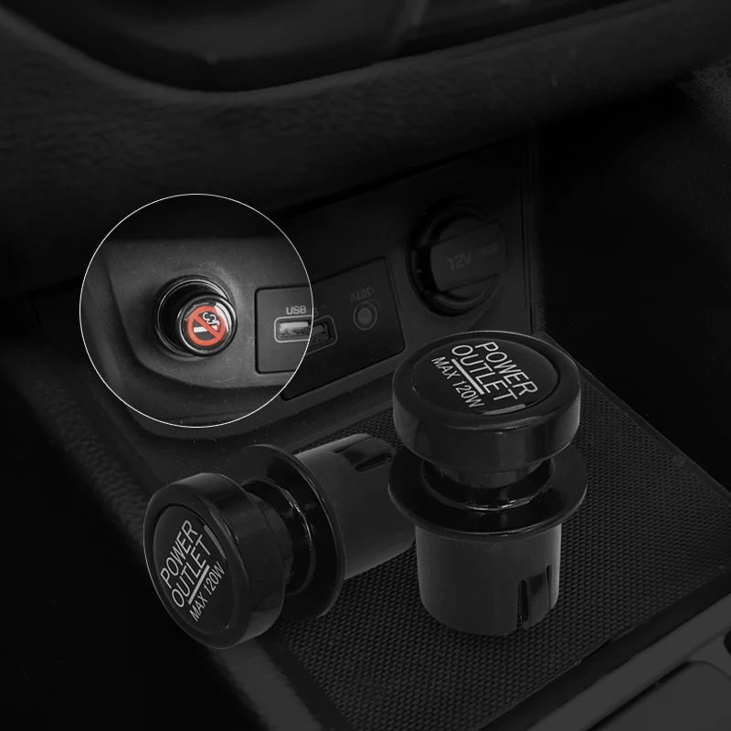 

Cigarette Lighter Socket Cover Cap 2 Pack, Universal Waterproof Dustproof Plug For Car Power Outlet Prevent Children From Puttin