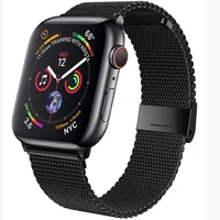 magnetic loop strap for apple watch band iwatch serie 3 4 5 6 se 7 stainless steel bracelet 44mm 40mm 45mm 41mm 42mm 38mm