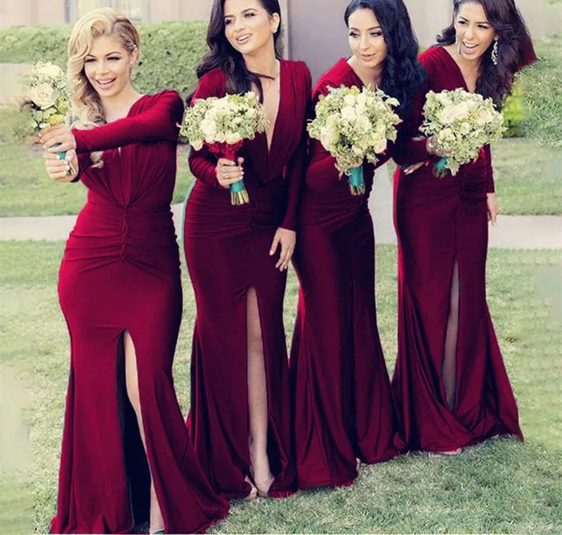 

Женское платье-Русалка с длинным рукавом и открытой спиной