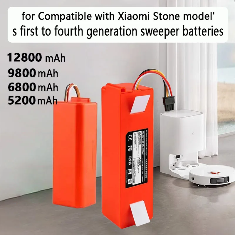 100% оригинальный BRR-2P4S-5200S сменный аккумулятор для робота-пылесоса Xiaomi Roborock S51 S5 S55