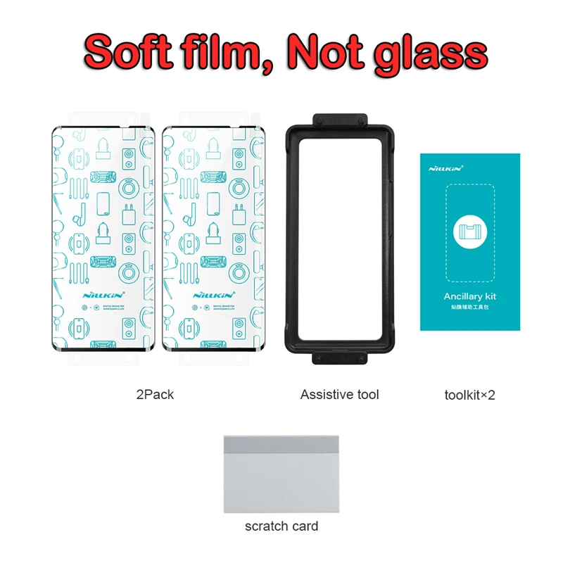For OnePlus 10 Pro Screen Protector NILLKIN 2 Pcs Impact Resistant Curved Full Glued Cover Soft Film For OnePlus 10 Pro Film