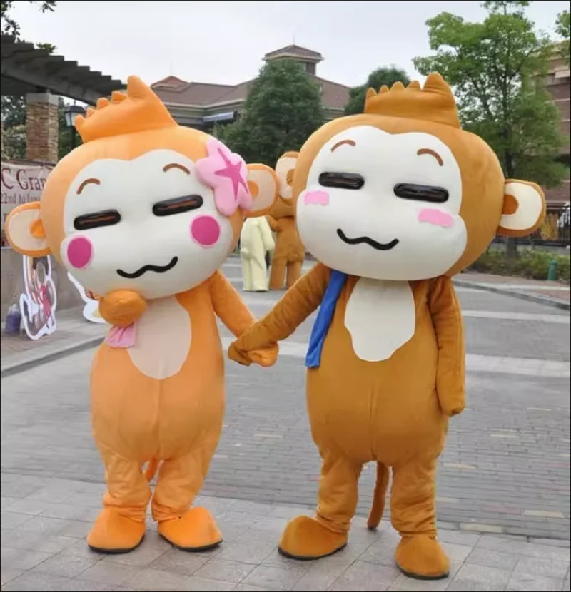 

Simbok Mascot Monkey Cartoon Doll Costume Rabbit Duck Walking Character Animation Doll Costume Doll Head Cover