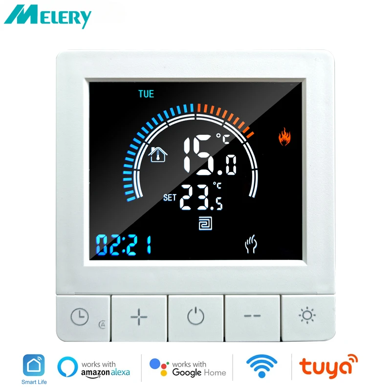 

Умный термостат с поддержкой Wi-Fi, беспроводной, с цветным экраном