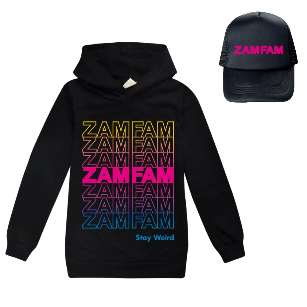 

ZAMFAMing Children Sweatshirt Boys Kids Autumn Kids Girls Tops Children Clothes Cartoon Hooded Rebecca Zamolo Sunhat