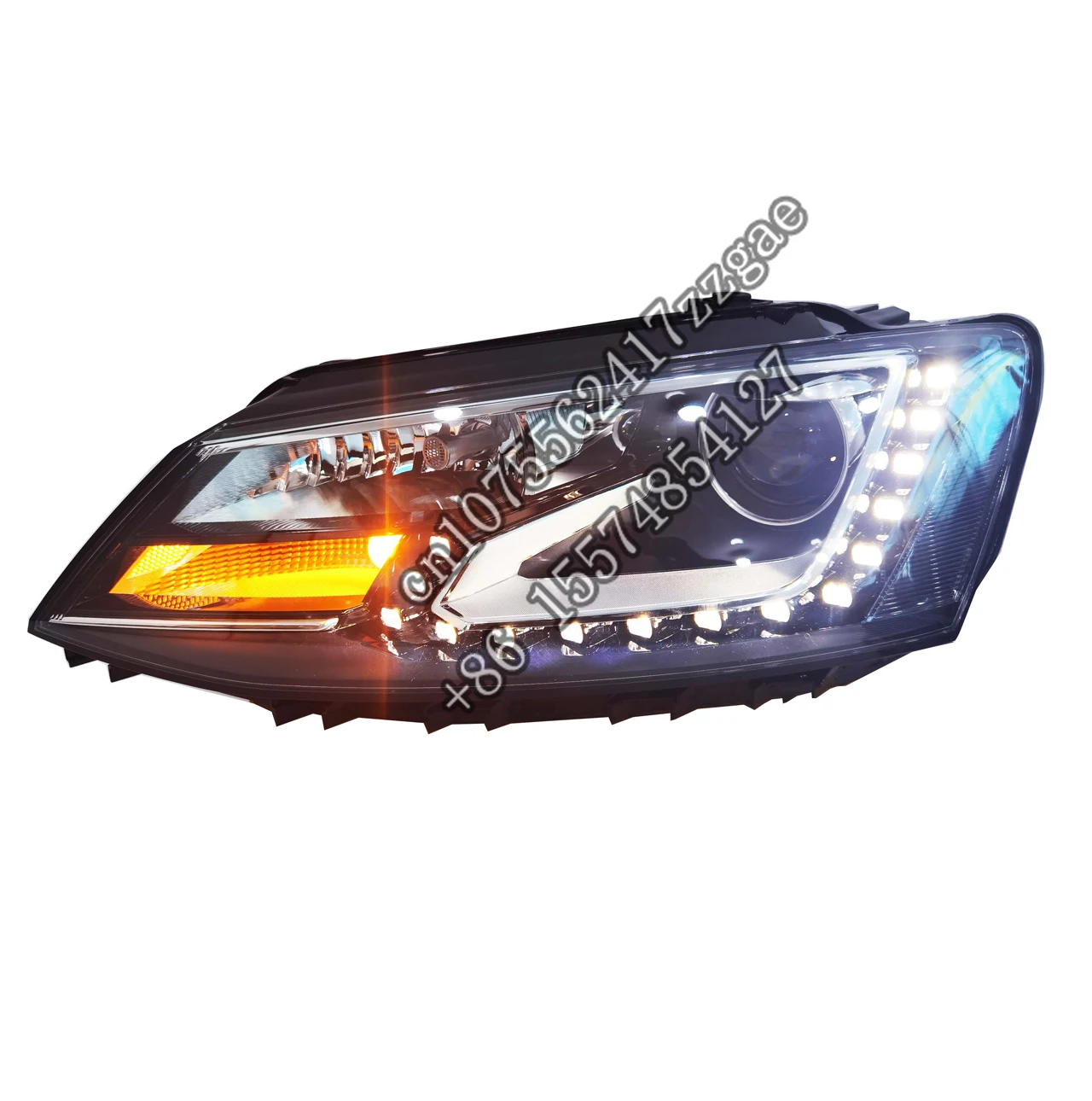 Новый дизайн светодиодный передняя фара для Jettaer MK6 / Sagitar 2012-2018 динамическая