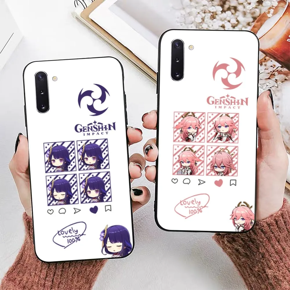 

Anime Genshin Impact Phone Case For Samsung Note 8 9 10 20 pro plus lite M 10 11 20 30 21 31 51 A 21 22 42 02 03