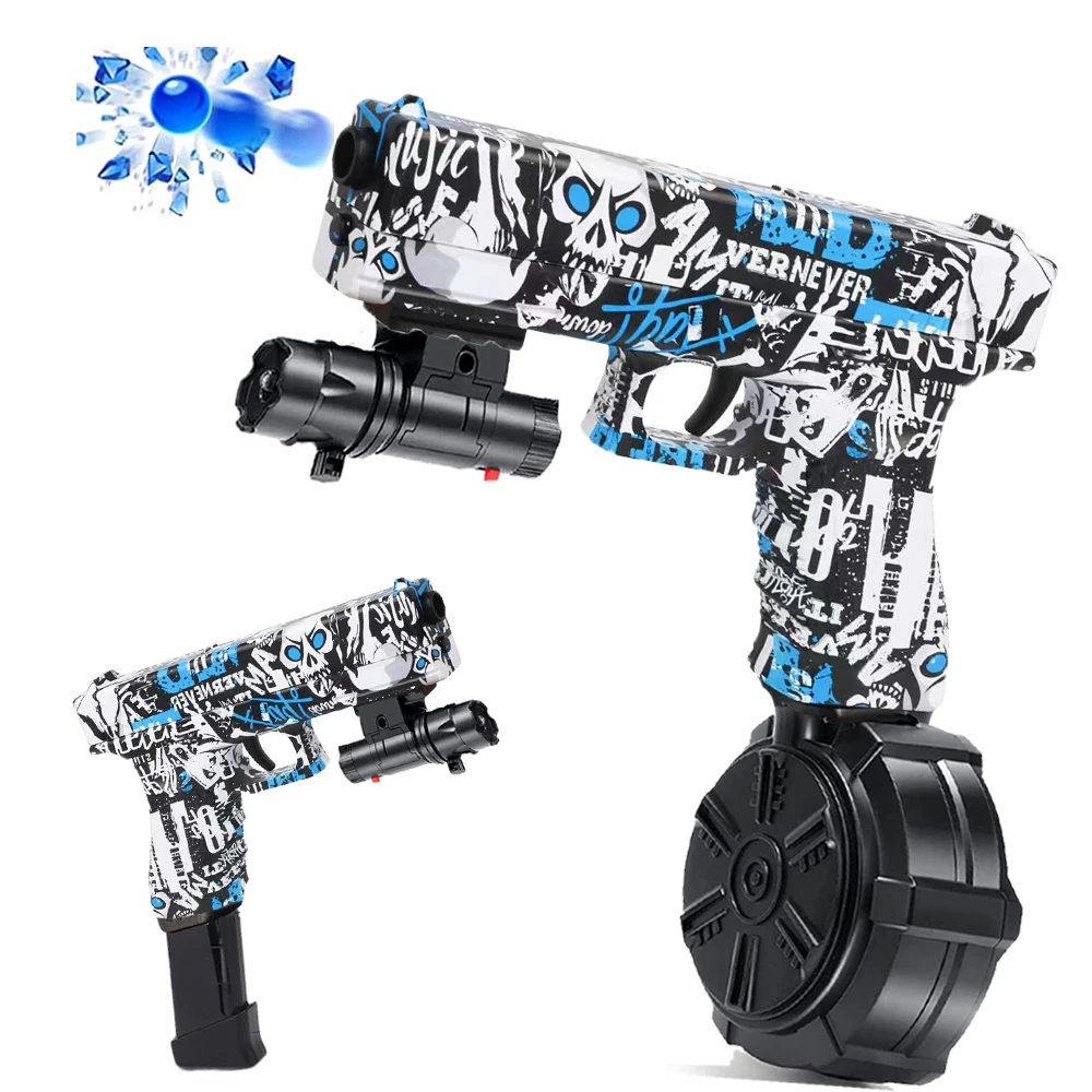 

Electric JM X2 Glock Toy Gun Blaster Splatrball Gun Gel Ball Pistol Automatic Plastic Water Ball Beads Blaster Gel Shooter
