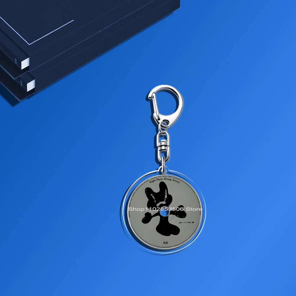 Акриловый брелок для ключей Kpop Mini CD GOLDEN MUSE Album LAYOVER Agust Ddds FACES INGIDO JINS Брелок V Teakook