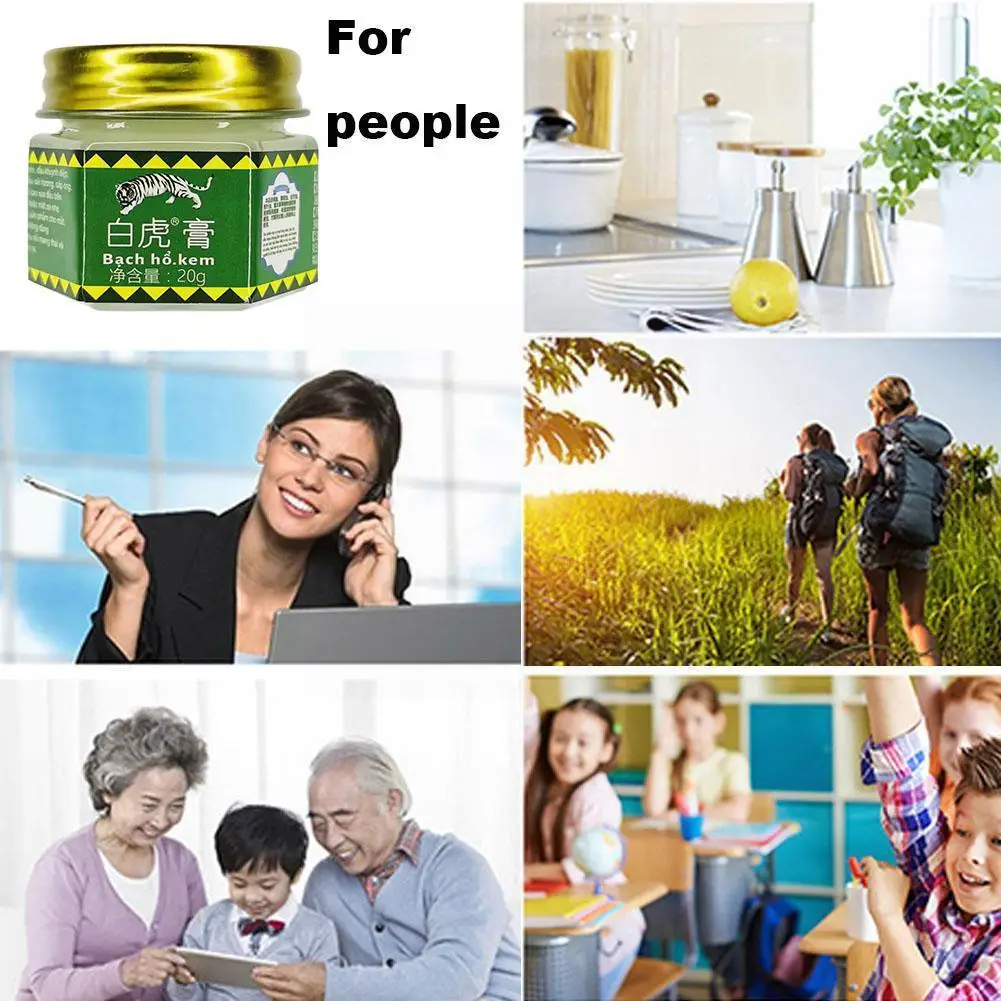 

1Pcs Original Tiger Balm Ointment Insect Bite Meat Tiger Relieve White Arthritis Joint Intensity Balm Pain Aches Pain Muscl E3W5