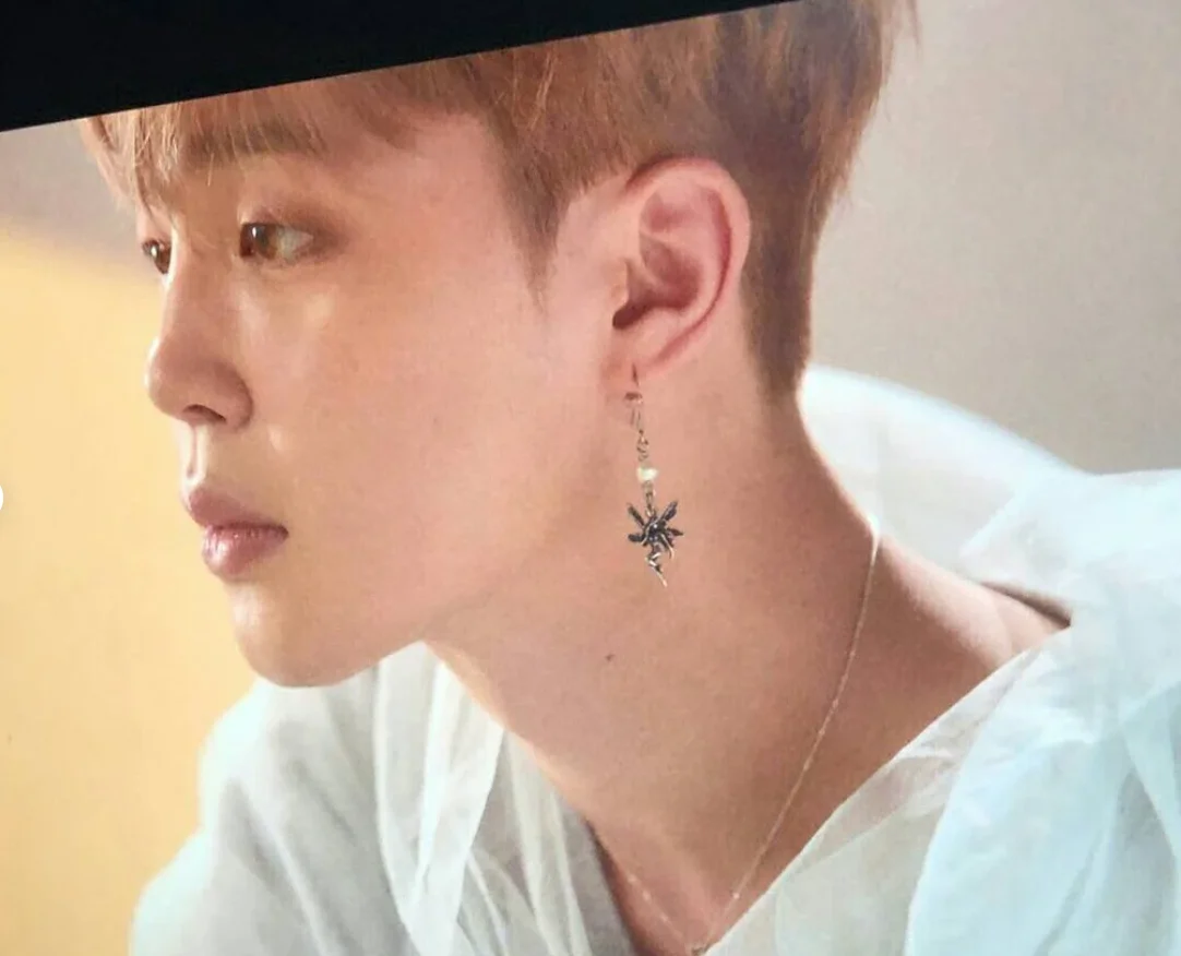 Серьги Jimin и Taehyung с жемчугом феи Джим фея Love Yourself ответ E Версия гипоаллергенные -