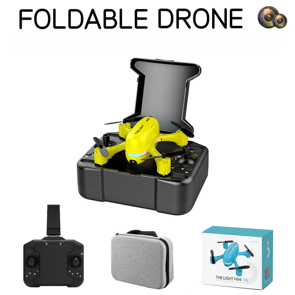

Дрон-Квадрокоптер Easy Fly Mini V6 UAV FPV с двойной камерой и пультом дистанционного управления