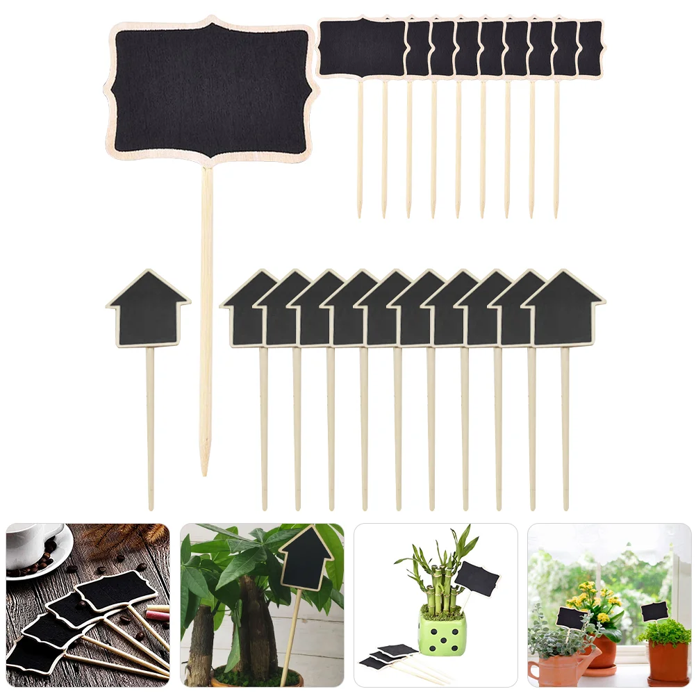 

20 шт., деревянные маркеры для сада