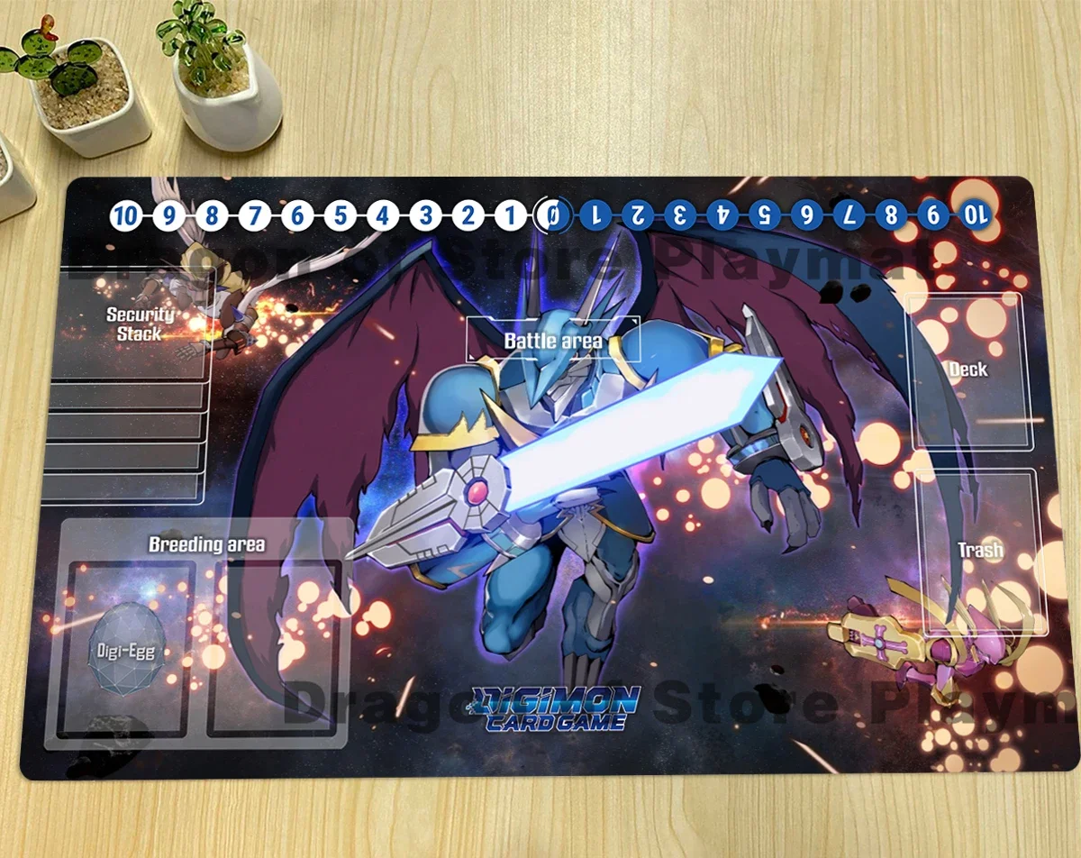 Digimon Playmat Ulforce V-dramon Коврик для настольной игры DTCG OCG CCG торговых карточных игр