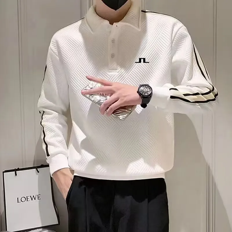 

autumn Golf wear Men's Golf Shirts 2023 Quick-Drying Sports High-Quality Loose Elastic Shirt Moisture-Wicking Golf wear men