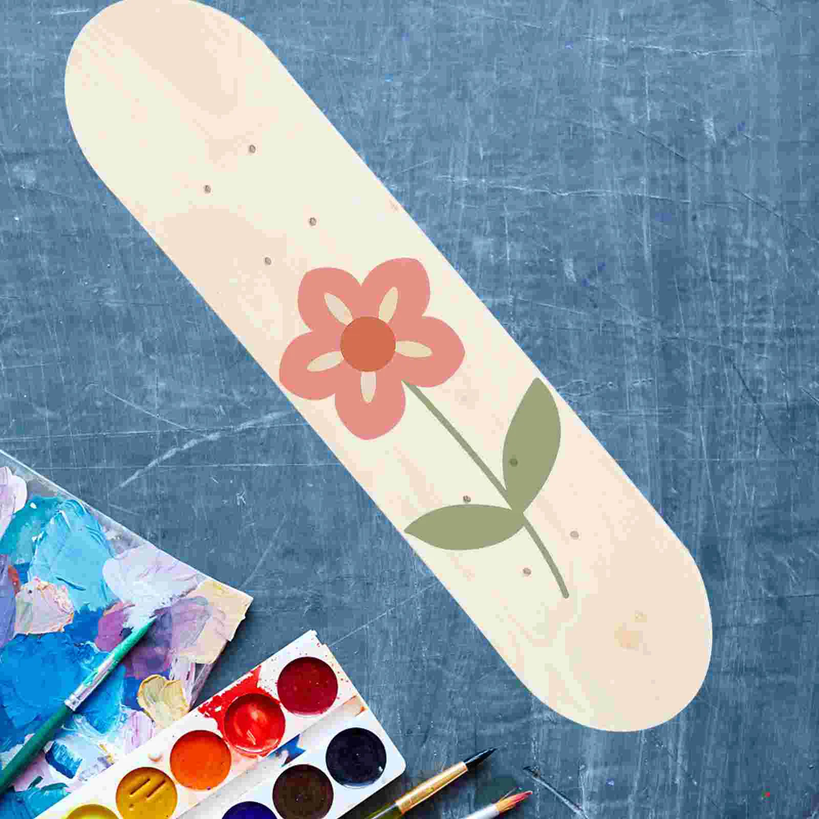 DIY обычная дека для скейтборда окрашенный скейтборд пустой начинающих сделай сам