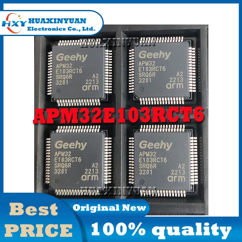 1 шт./партия, новинка, оригинальный APM32E103RCT6 LQFP64 GEEHY APM32 APM32E103 APM32E103RCT6, совместимый с заменой STM ic Chip в наличии IC