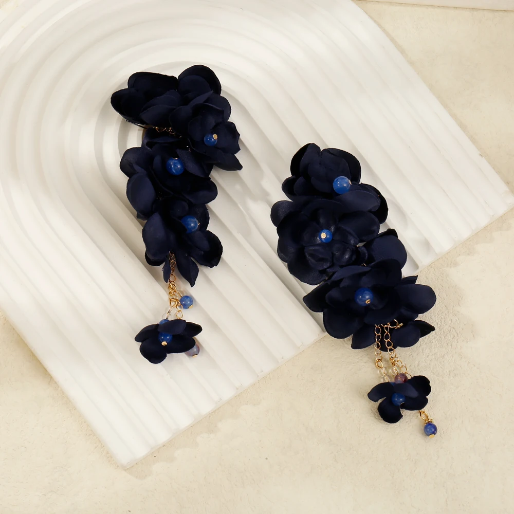 Badu медные серьги-капельки с цветком