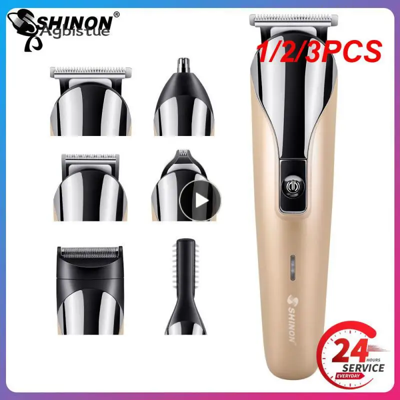 

1/2/3PCS Kemei Digital Display All In Hair Trimmer Men Eyebrow Beard Trimmer Electric Hair Clipper Grooming Kit