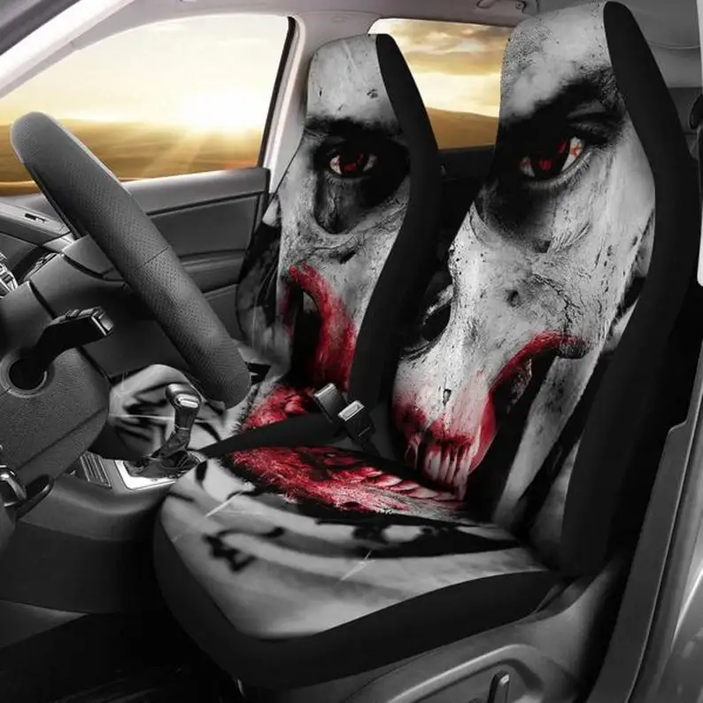 

Black Skulls, Zombies, the Walking Dead, Zombie, Skull-Car Seat Covers, Car Accessories, Gift for Her, Custom Seat Covers, Custo