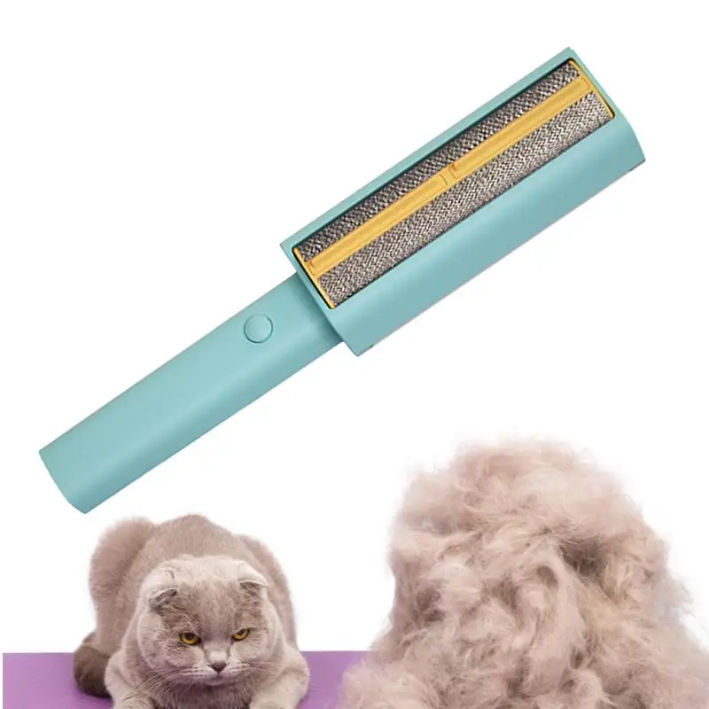 

2 In 1 Pet Dog Cat Hair Remover Brush Roller Replaceable Refill Removing Lint Pet Hair Remover Dog Hair Self-cleaning Brush