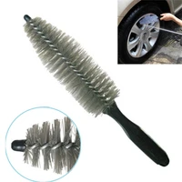 portable car wheel rim bendable detailing wash brush not scratched tire 30cm long soft bristle for rim exhaust tips motorcycles
