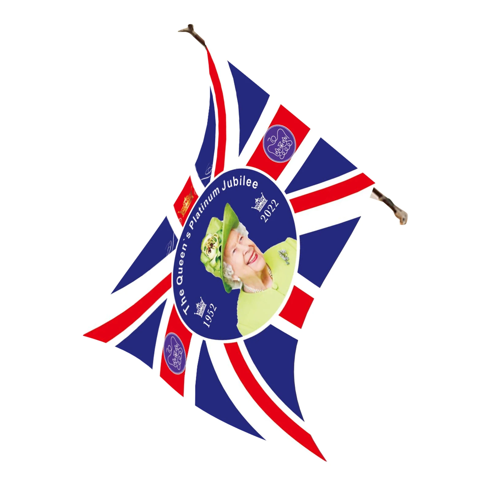 

Queens Platinums Jubilee Flag 2022 Union Jack Flag Featuring Her Majesty The Queen 70th Anniversary British Memorial Decor 3x5ft